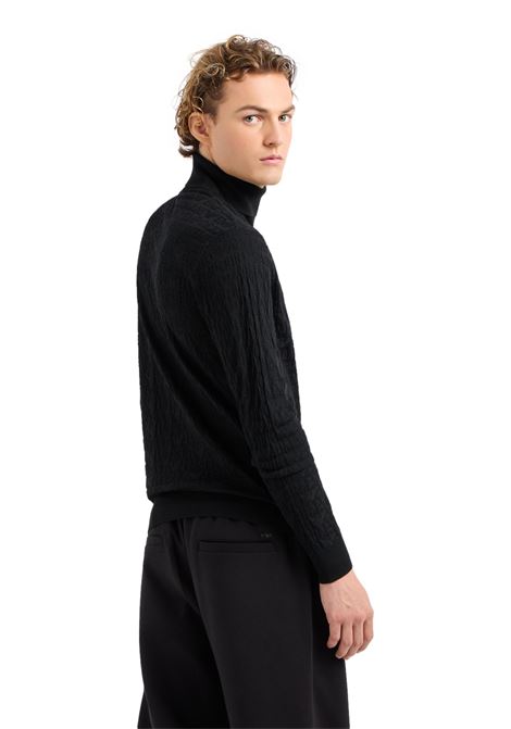 Emporio Armani Dolcevita in lana con monogramma EMPORIO ARMANI | Maglie | 6D1MXJ 1MJMZ0999